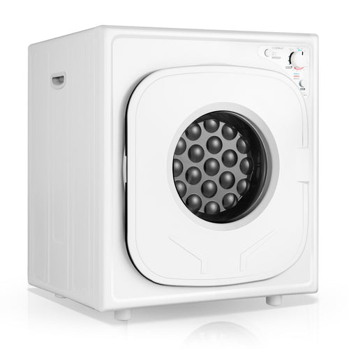 1500W Compact Laundry Dryer with Touch Panel, White