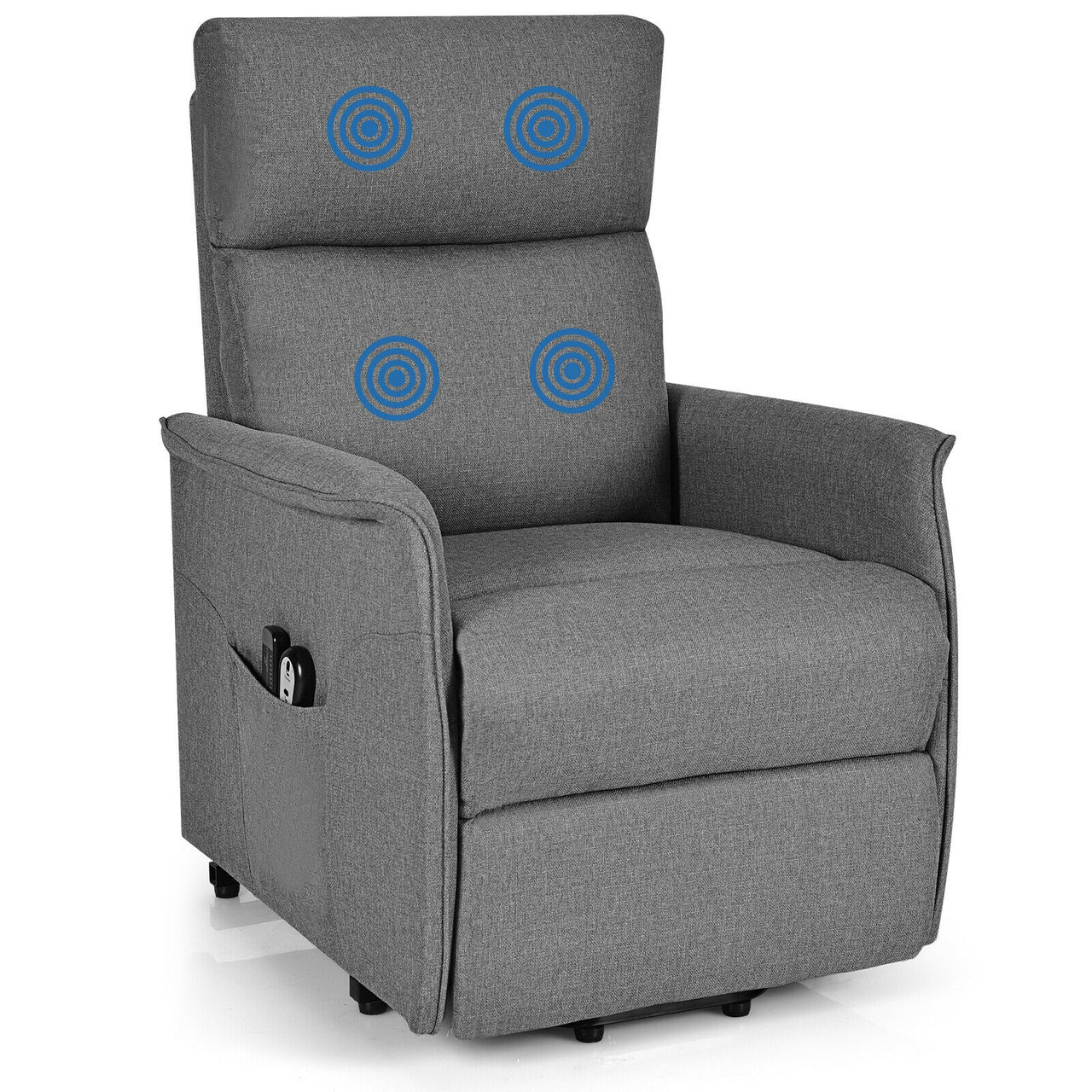 Power Lift Massage Recliner Chair for Elderly with Heavy Padded Cushion - Gallery View 9 of 12
