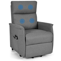 Thumbnail for Power Lift Massage Recliner Chair for Elderly with Heavy Padded Cushion - Gallery View 9 of 12