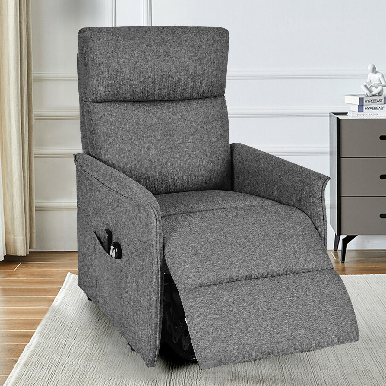 Power Lift Massage Recliner Chair for Elderly with Heavy Padded Cushion - Gallery View 7 of 12