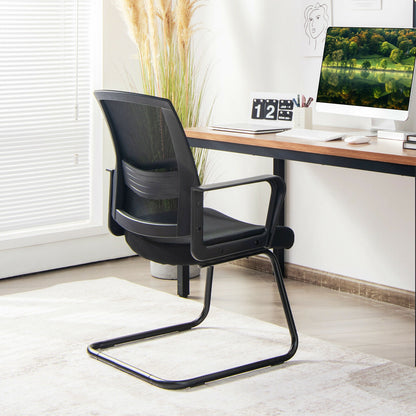 Set Of 2 Conference Chairs, Lumbar Support, Black Conference Chairs at Gallery Canada