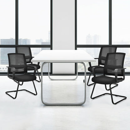 Set of 2 Conference Chairs with Lumbar Support, Black Conference Chairs at Gallery Canada