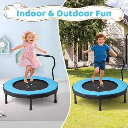 40 Inch Trampoline for Kids Indoor Outdoor Fitness Trampoline, Blue Trampolines at Gallery Canada