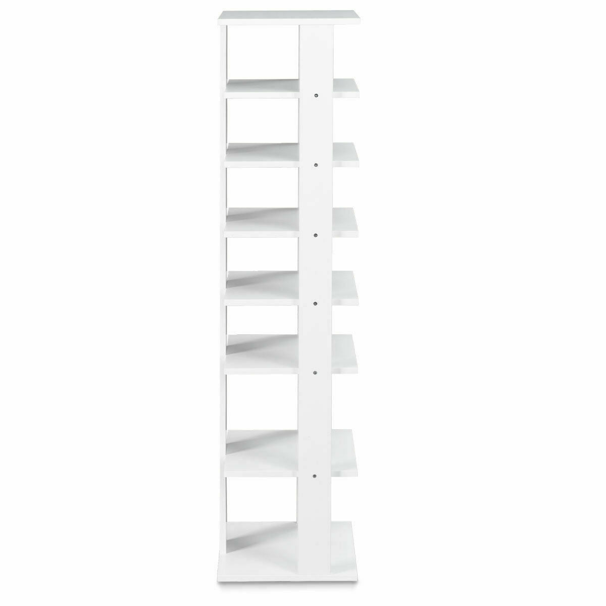 Wooden Shoe Rack Organizer, 7 Tiers, White Shoe Racks & Storage Benches White at Gallery Canada