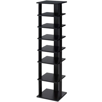 7-Tier Shoe Rack, Free Standing Storage Shelves, Black Shoe Racks & Storage Benches Black at Gallery Canada