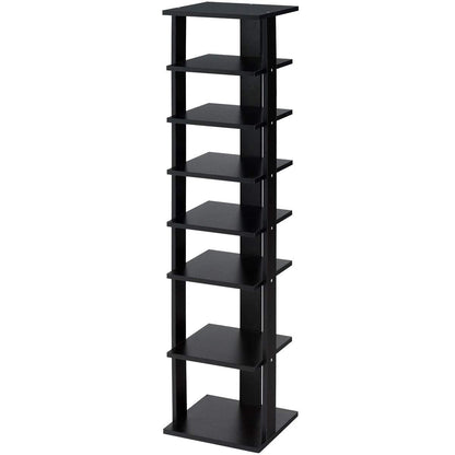 7-Tier Shoe Rack Practical Free Standing Shelves Storage Shelves, Black Shoe Racks & Storage Benches at Gallery Canada