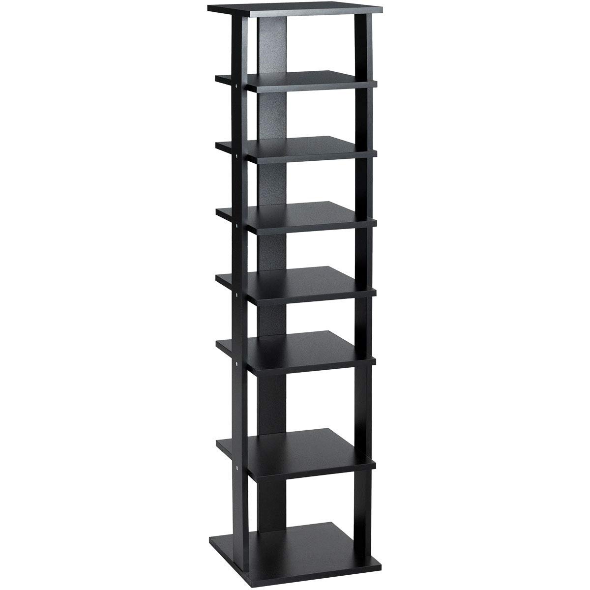 7-Tier Shoe Rack Practical Free Standing Shelves Storage Shelves, Black - Gallery Canada