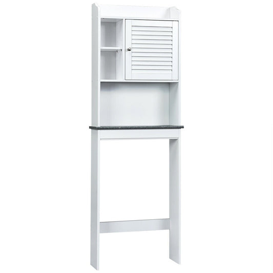 3-Tier Bathroom Over-the-toilet Storage Cabinet with Adjustable Shelves, White - Gallery Canada