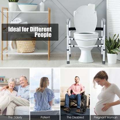 Steel Safety Toilet Rail with Created Fixable Clamp, White Bath Safety at Gallery Canada