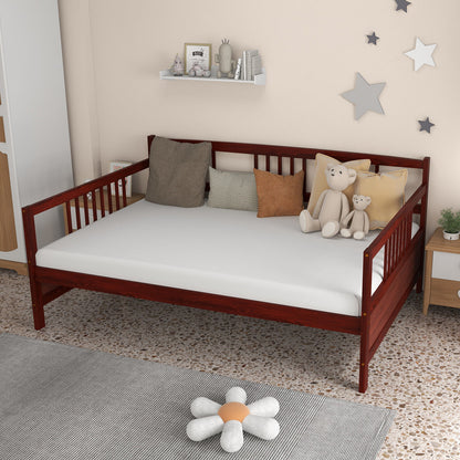 Full Size Daybed Frame With Guardrails, Brown Trundle Bed Frame at Gallery Canada