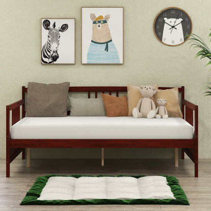 Full Size Daybed Frame With Guardrails, Brown Trundle Bed Frame at Gallery Canada