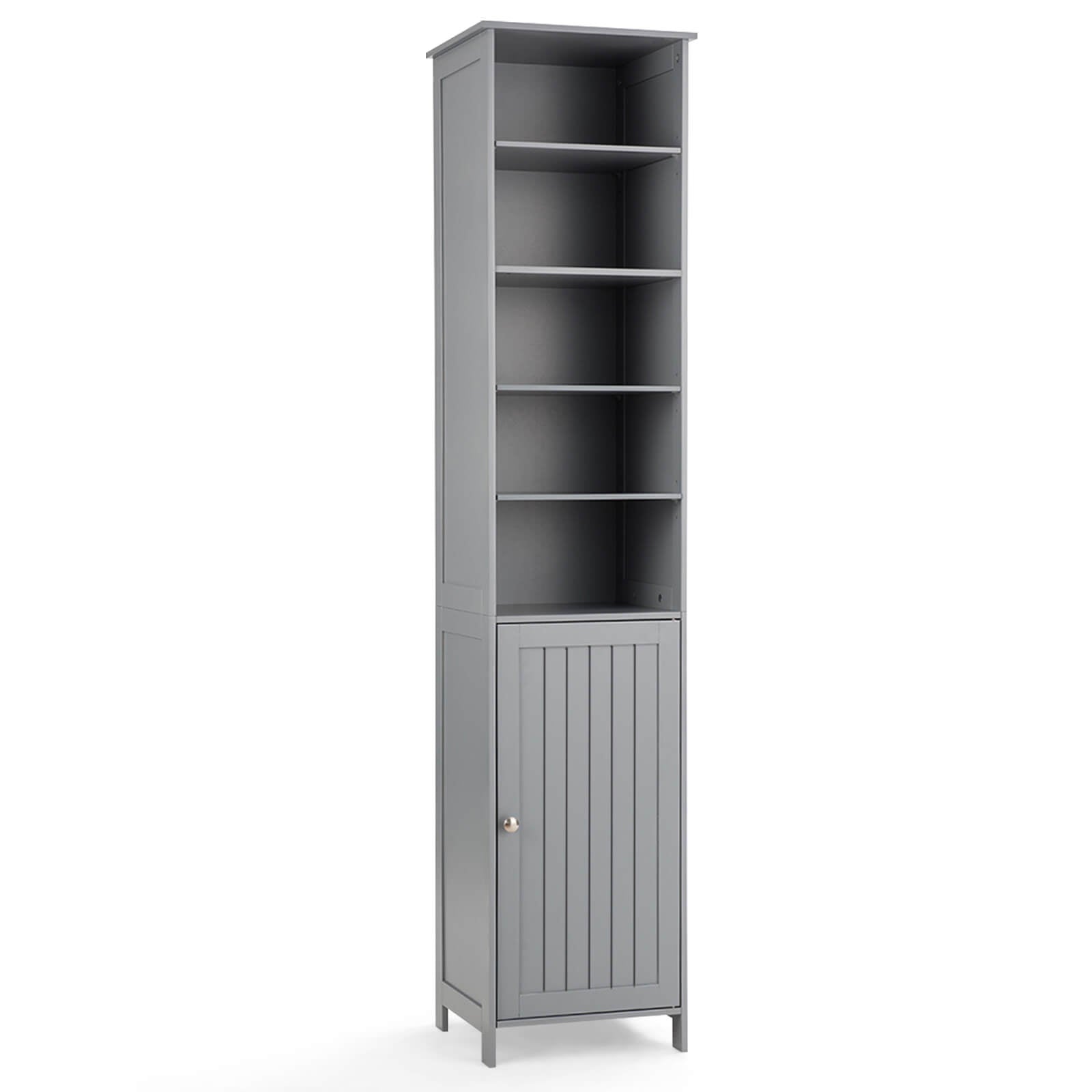 72 Inches Free Standing Tall Floor Bathroom Storage Cabinet, Gray Floor Cabinets at Gallery Canada