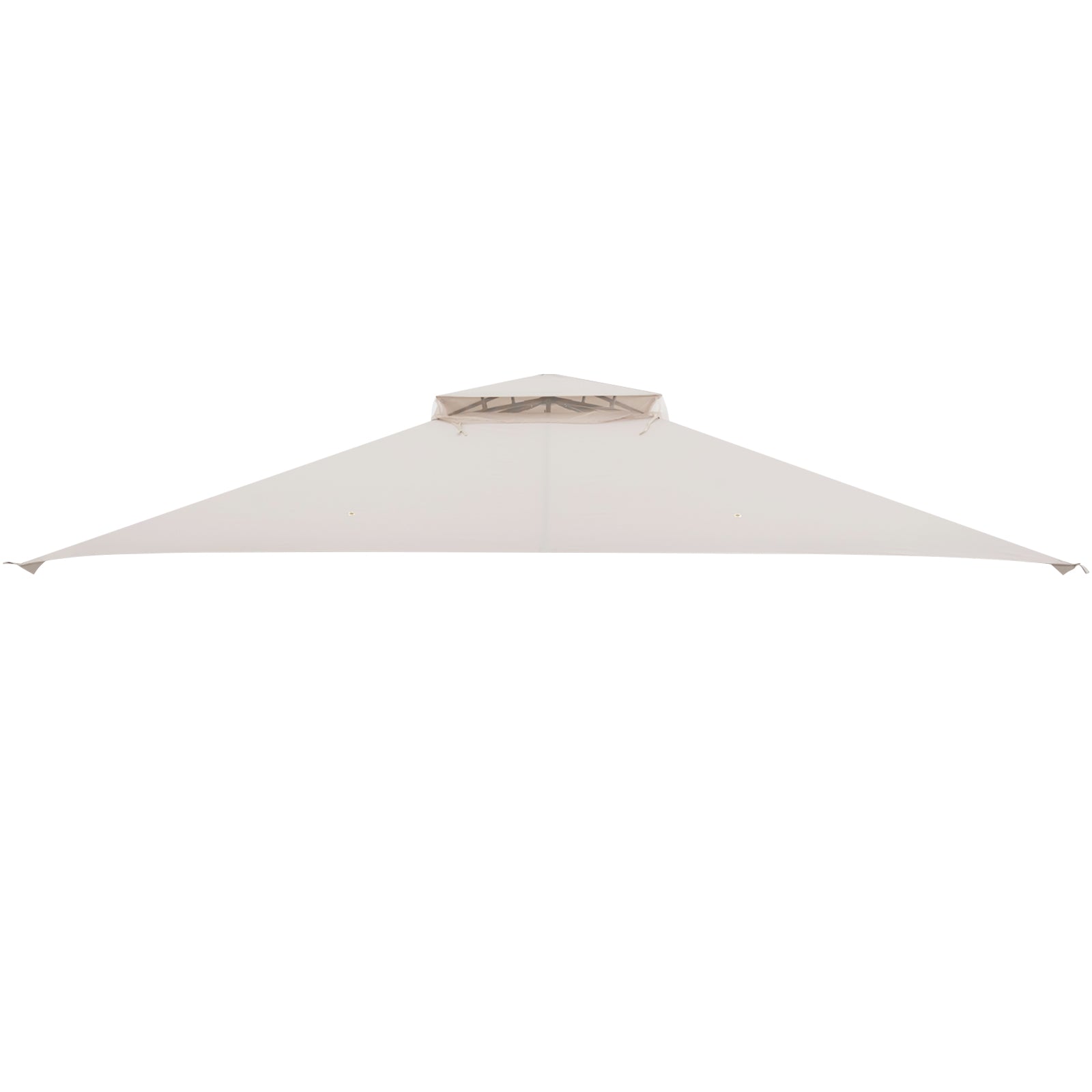 10 x 12 Feet Gazebo Replacement Top with Air Vent and Drainage Holes, Beige Gazebos Beige at Gallery Canada