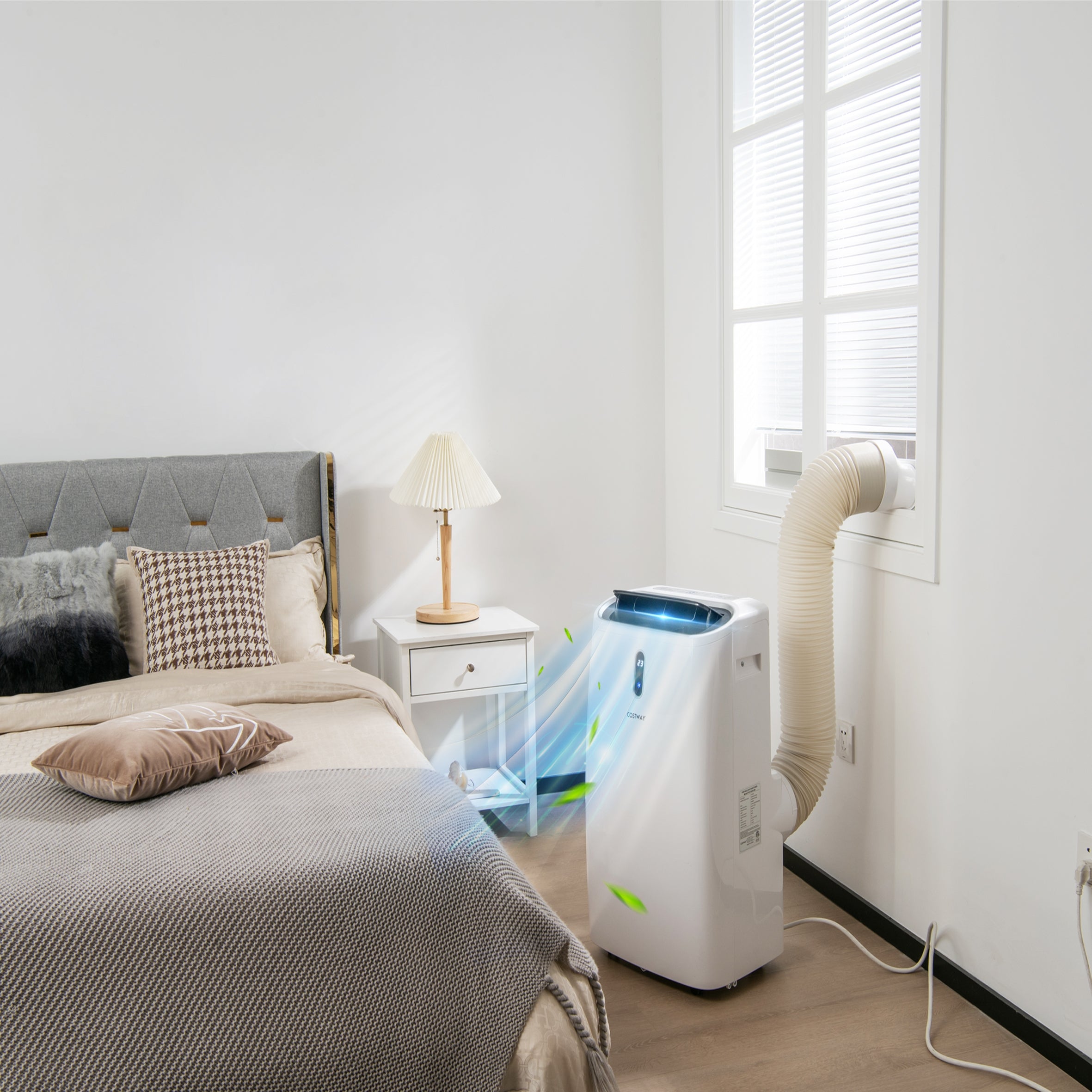 12000 BTU Portable Air Conditioner, Smart Control, White Portable Air Conditioners at Gallery Canada