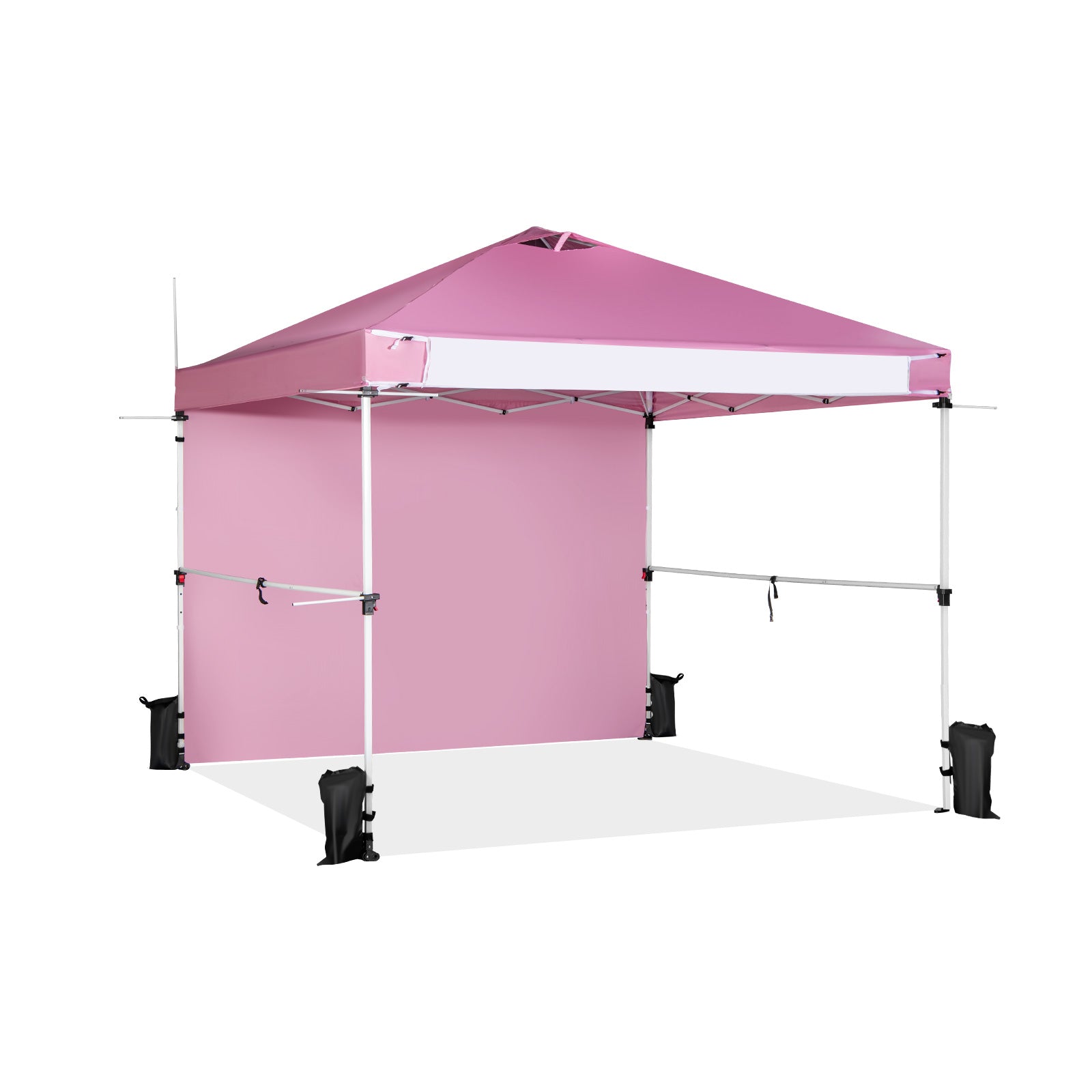 10 x 10 Feet Foldable Pop-Up Canopy, With Roller Bag, Pink Canopies at Gallery Canada