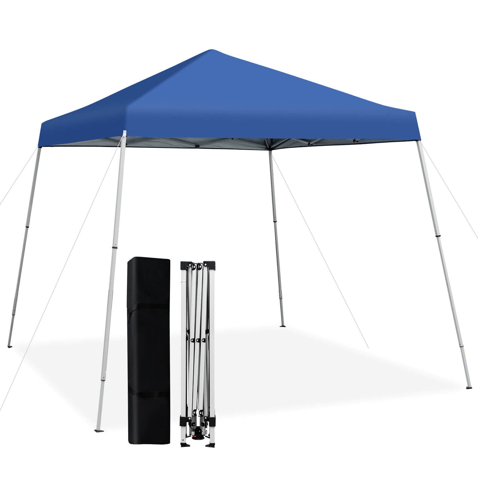 10 x 10 Feet Outdoor Instant Pop-up Canopy with Carrying Bag, Blue Canopies Blue at Gallery Canada