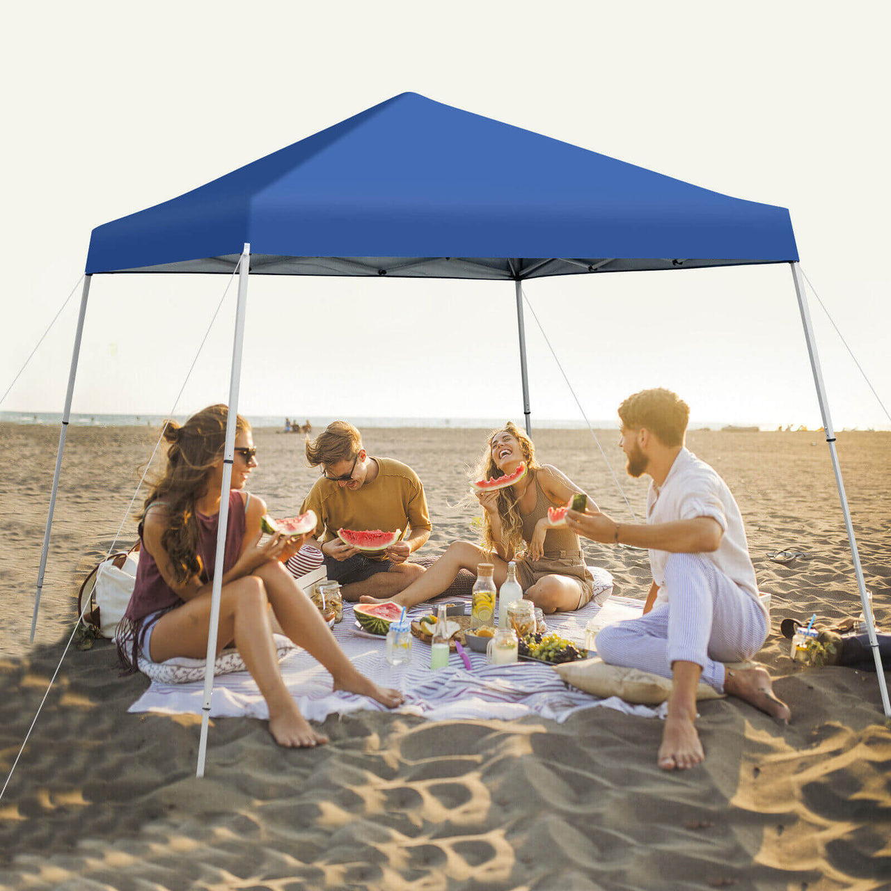 10 x 10 Feet Outdoor Instant Pop-up Canopy with Carrying Bag - Gallery View 2 of 10