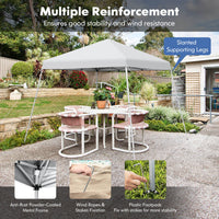 Thumbnail for 10 x 10 Feet Outdoor Instant Pop-up Canopy with Carrying Bag - Gallery View 8 of 10