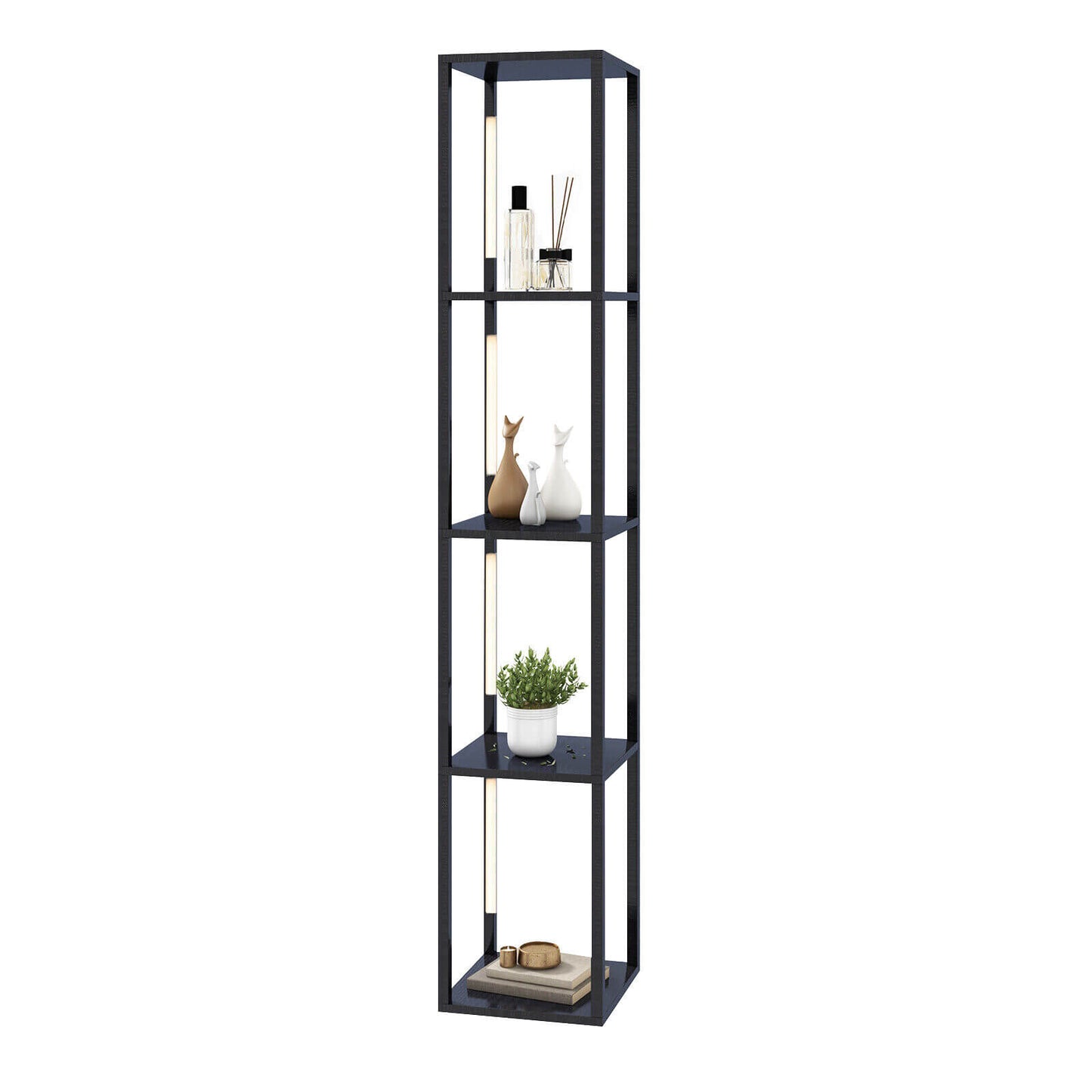 64 Inches Floor Lamp with 3-Level Dimmable LED Bulbs and Rotatable LED Poles, Black Table & Floor Lamps at Gallery Canada