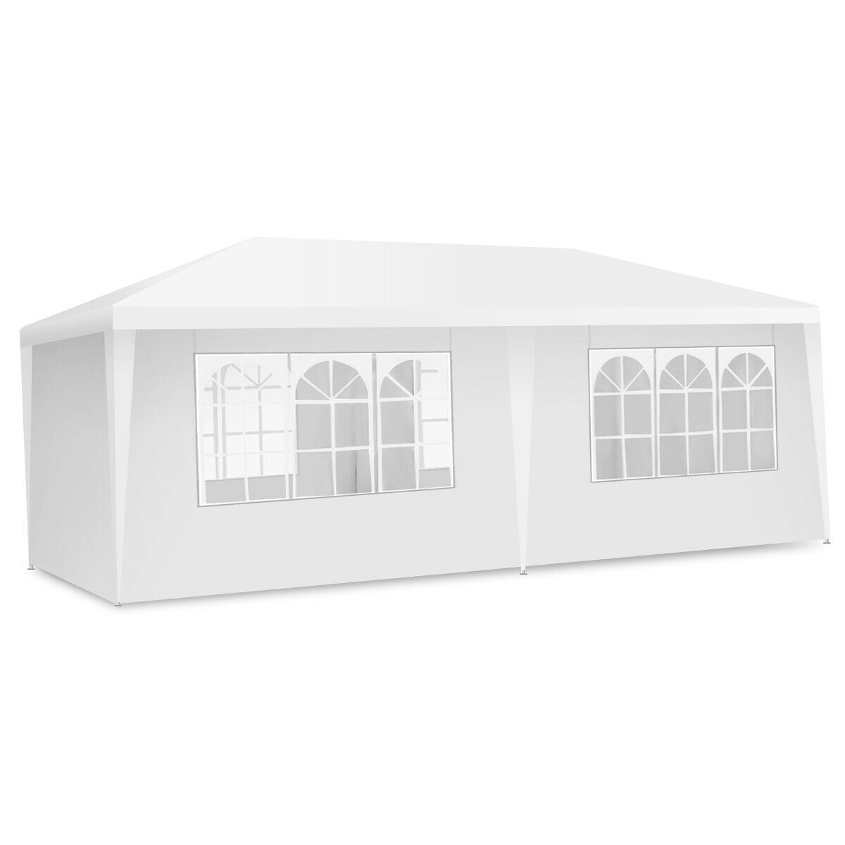 10 x 20 Feet 6 Sidewalls Canopy Tent with Carry Bag, White Canopies at Gallery Canada