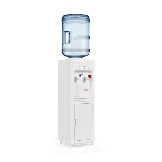 5 Gallon Hot And Cold Water Cooler Dispenser, Child Safety Lock, White Water Dispensers White at Gallery Canada