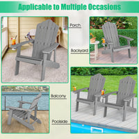 Thumbnail for Weather Resistant HIPS Outdoor Adirondack Chair with Cup Holder - Gallery View 11 of 12