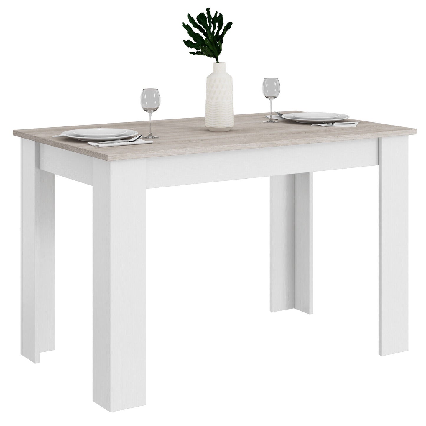 47 Inches Dining Table for Kitchen and Dining Room, Light Gray Dining Tables Light Gray at Gallery Canada