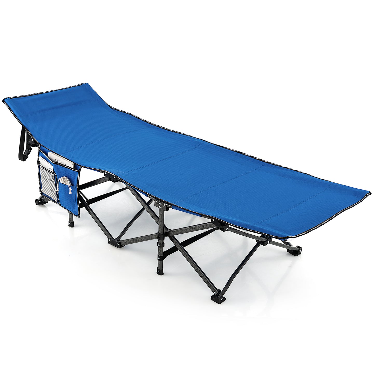 Foldable Camping Cot With Carry Bag, Blue Camping Furniture at Gallery Canada
