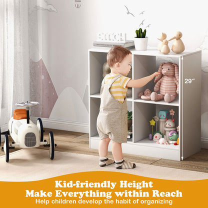 4-Cube Kids Bookcase with Open Shelves, White - Gallery Canada