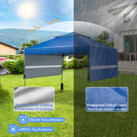 Thumbnail for 10 x 17.6 Feet Outdoor Instant Pop-up Canopy Tent with Dual Half Awnings - Gallery View 6 of 10