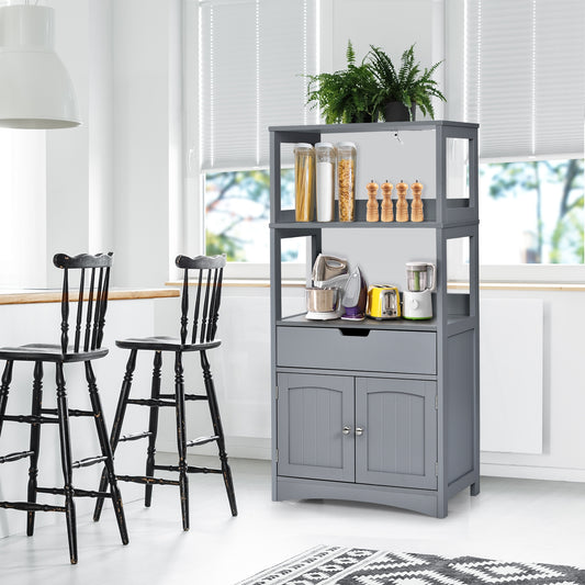 Bathroom Storage Cabinet With Drawer And Shelf, Gray Floor Cabinets Gray at Gallery Canada