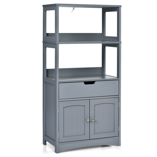 Bathroom Storage Cabinet With Drawer And Shelf, Gray Floor Cabinets Gray at Gallery Canada
