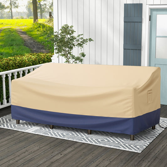 Patio Furniture Cover with Padded Handle and Click-Close Straps-77 x 43 x 30 inches, Beige - Gallery Canada