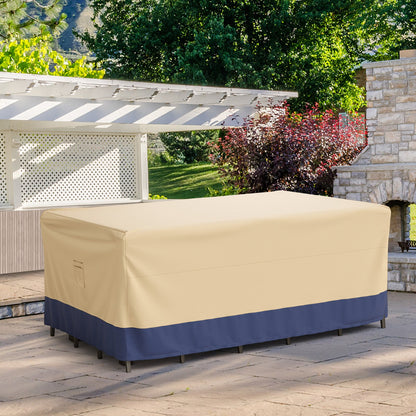 Patio Furniture Cover with Padded Handle and Click-Close Straps-90 x 50 x 32 inches, Beige