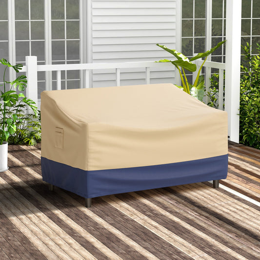 Patio Furniture Cover with Padded Handle and Click-Close Straps-60 x 43 x 30 inches, Beige - Gallery Canada