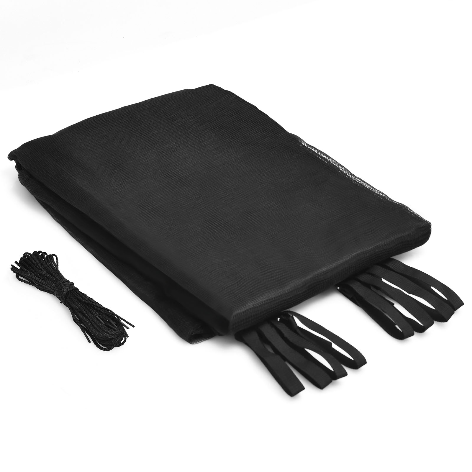 15 Ft Trampoline Replacement Safety Net, Adjustable Straps, Black Trampoline Accessories Black at Gallery Canada