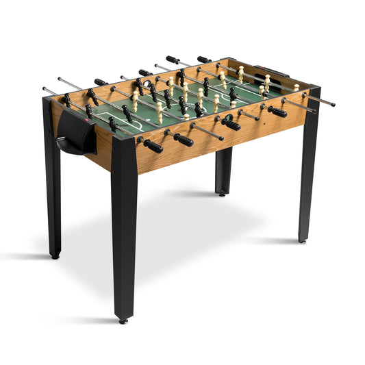 48 Inch Competition Sized Home Recreation Wooden Foosball Table, Brown Game Room Brown at Gallery Canada