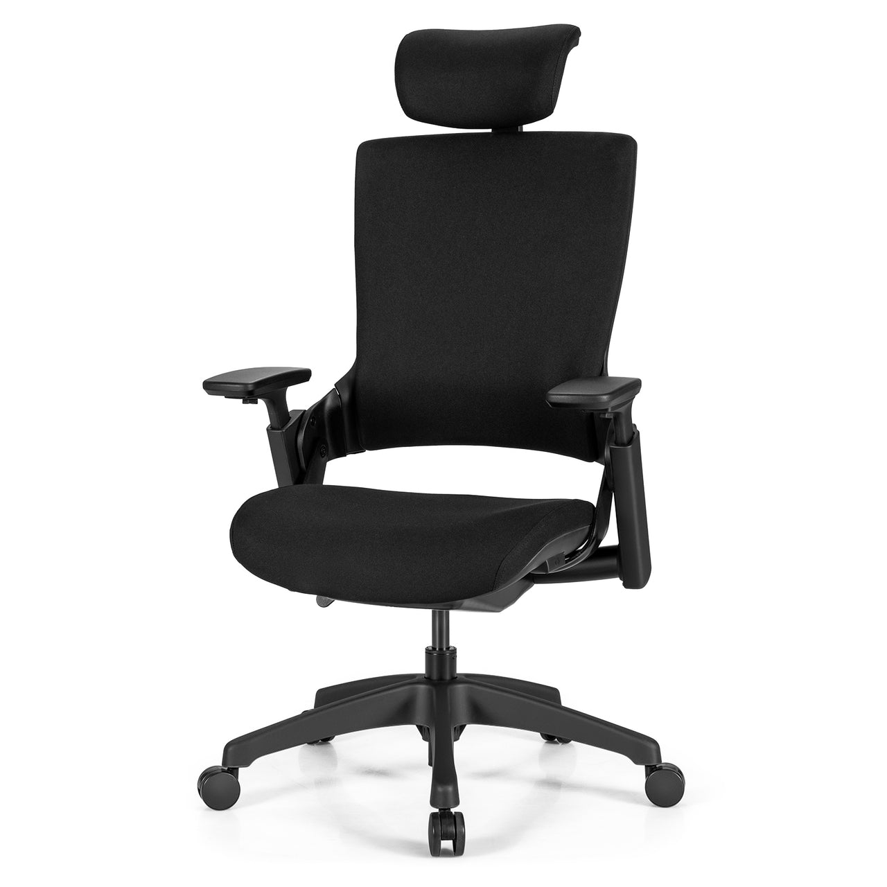 Reclining Computer Desk Chair with 3D Armrests and Headrest - Gallery View 4 of 12