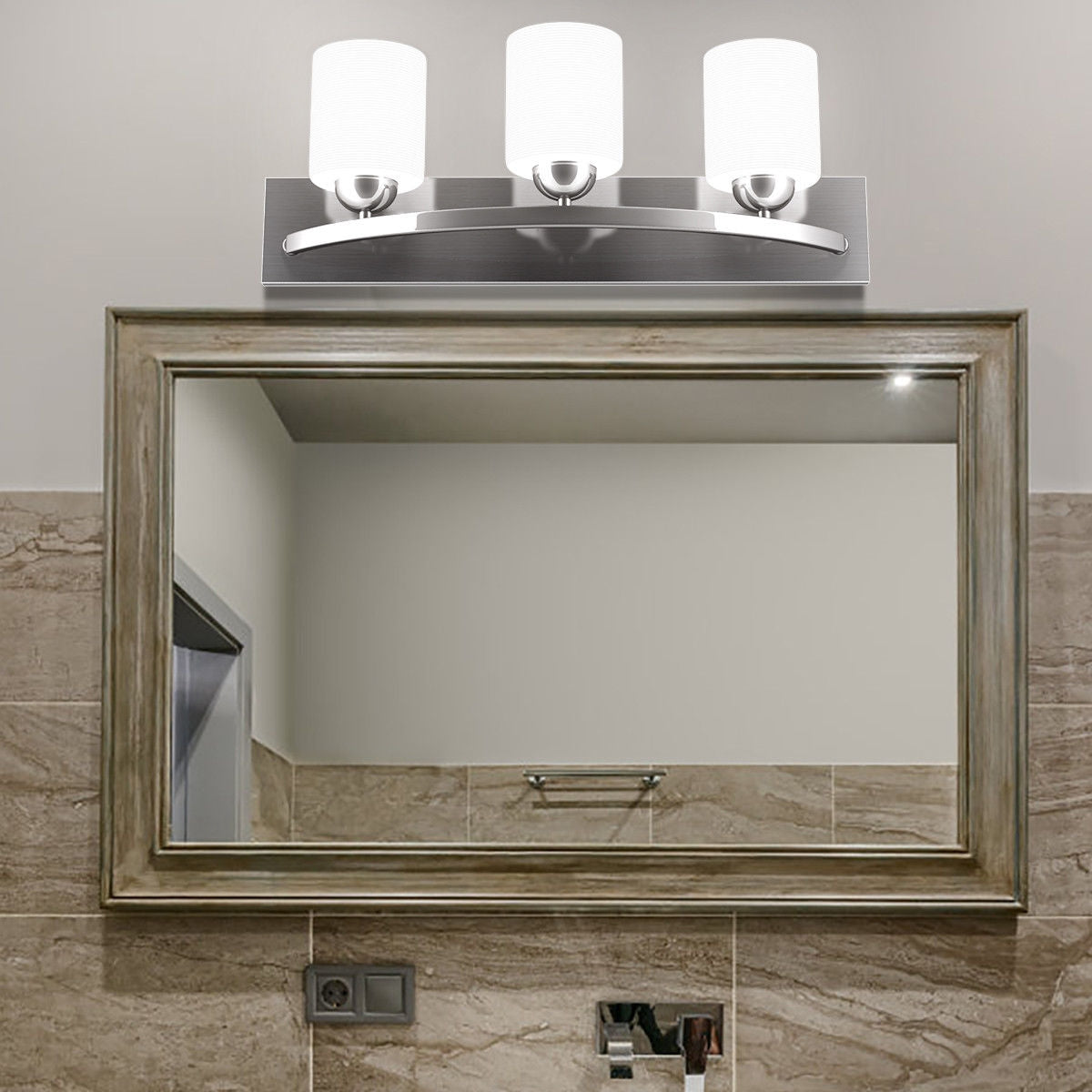 Glass Wall Sconce for 3 Bulbs, White Wall Lights at Gallery Canada
