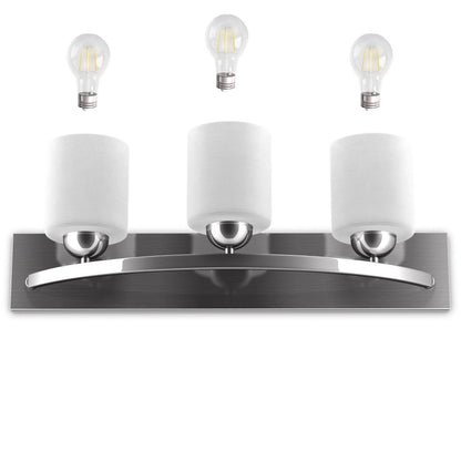 Glass Wall Sconce for 3 Bulbs, White Wall Lights at Gallery Canada