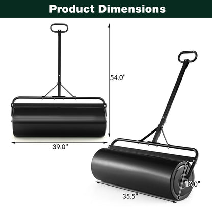 Metal Lawn Roller, Detachable Gripping Handle, Black Lawn Care Tools at Gallery Canada