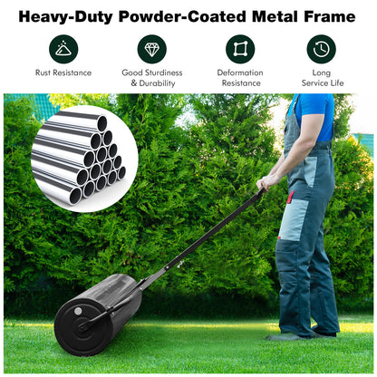 Metal Lawn Roller, Detachable Gripping Handle, Black Lawn Care Tools at Gallery Canada