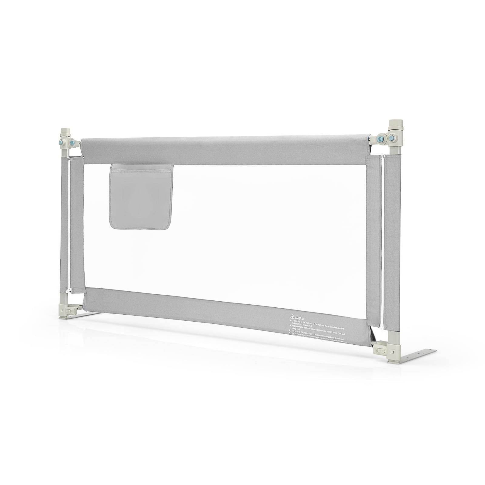 57 Inch Toddler Vertical Lifting Bed Rail Guard, Gray Bed Rails Gray at Gallery Canada