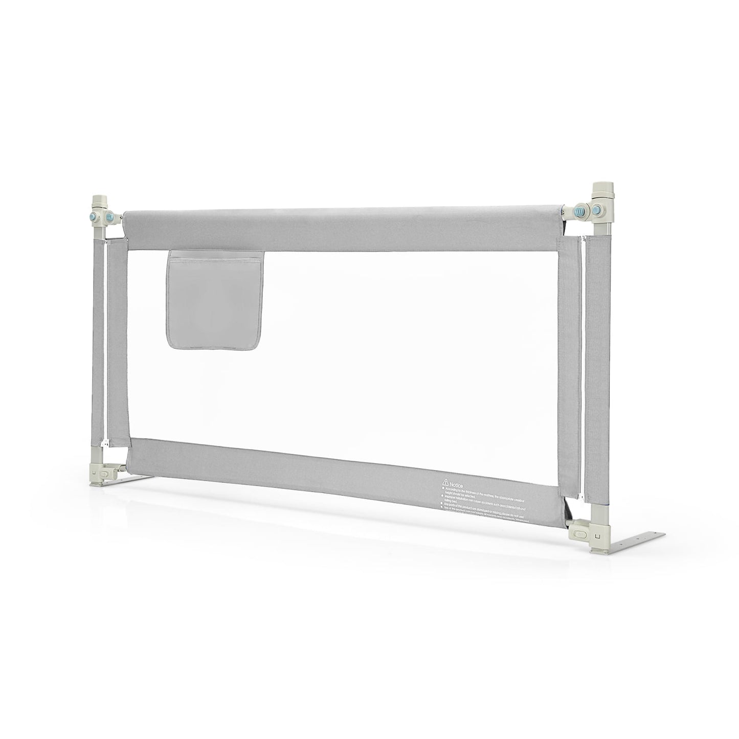 57 Inch Toddler Vertical Lifting Bed Rail Guard, Gray Bed Rails Gray at Gallery Canada