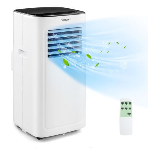 3-in-1 9000 BTU Air Conditioner with Dehumidifier and 24H Timer, White - Gallery Canada