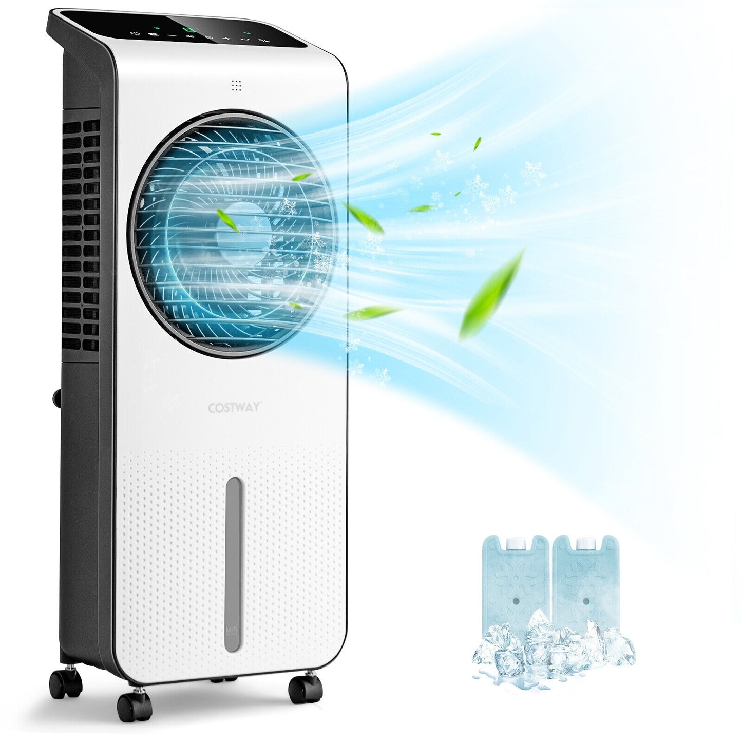 3-in-1 Evaporative Air Cooler with 12H Timer Remote, White Air Coolers at Gallery Canada