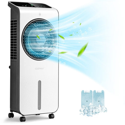 3-in-1 Evaporative Air Cooler with 12H Timer Remote, White Air Coolers at Gallery Canada