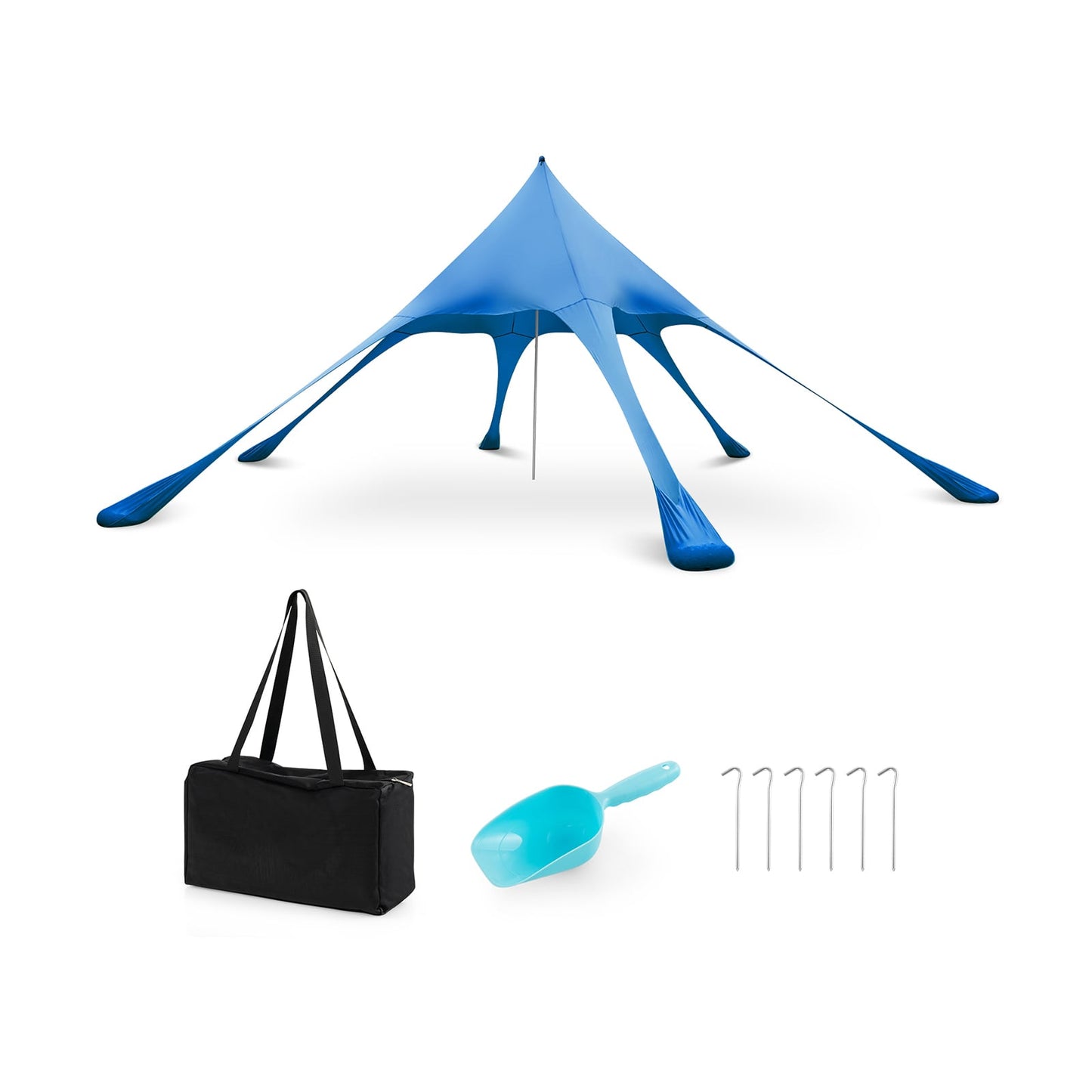 20x20 Feet Beach Canopy Tent, UPF50+ Sun Protection, Blue Canopies at Gallery Canada