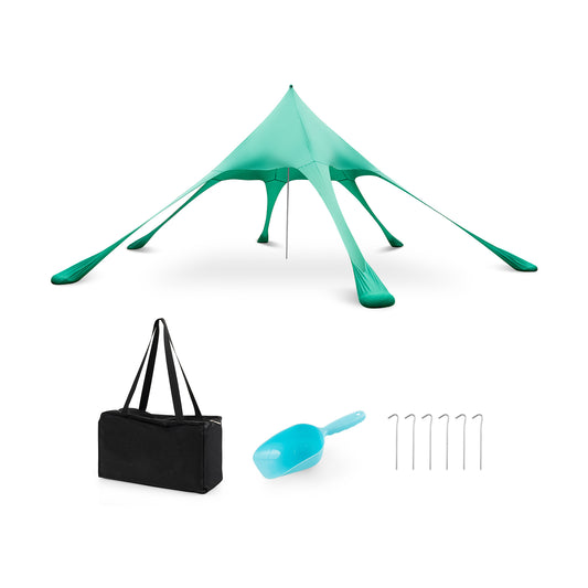 20 x 20 Feet Beach Canopy Tent, UPF50+ Sun Protection, Green Canopies Green at Gallery Canada