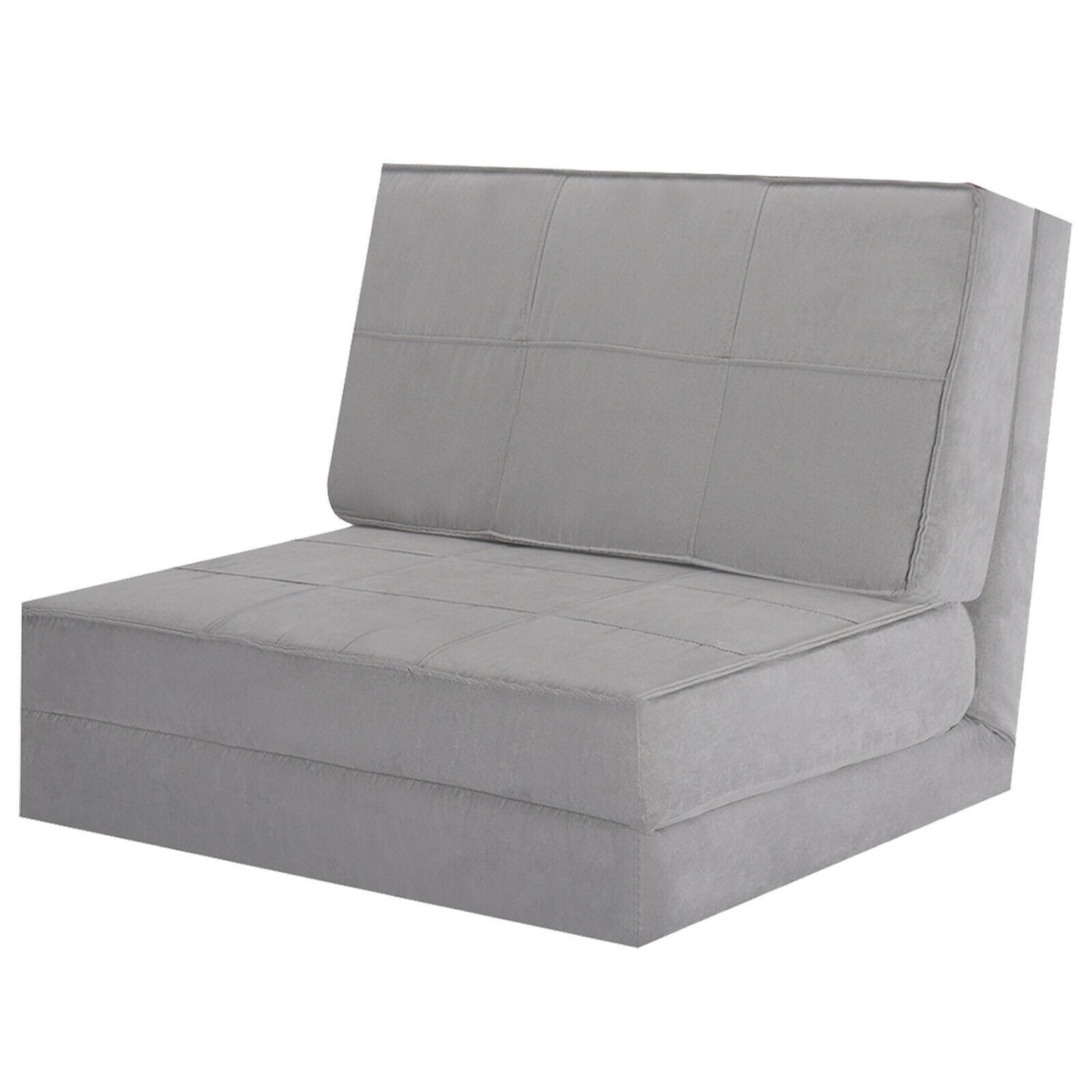 Convertible Lounger Folding Sofa Sleeper Bed, Gray Floor Chairs at Gallery Canada
